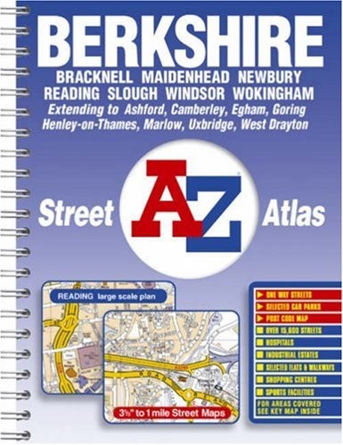 A-Z Berkshire Street Atlas by Geographers A-Z Map Company Spiral bound Book The