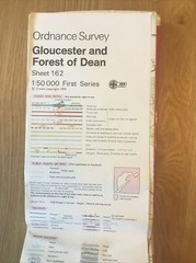 1976 Ordnance Survey Landranger First Series Map 162 Gloucester & Forest Of Dean