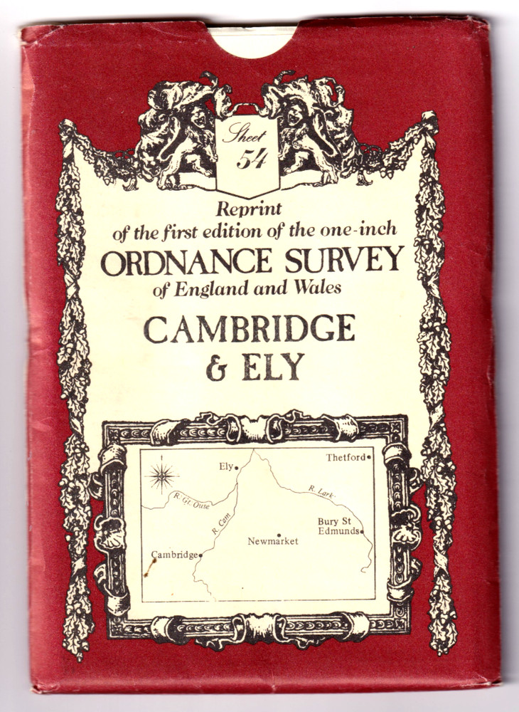 CAMBRIDGE & ELY – Reprint of 1st edition Ordnance Survey One Inch map