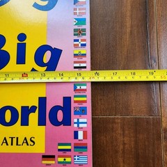 It’s A Big Big World Atlas Jumbo Learning Book 1994 Teaching Education Ovale