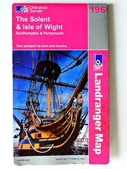 ORDNANCE SURVEY ‘LANDRANGER’ MAP – “SOLENT & ISLE OF WIGHT” – Sheet 196