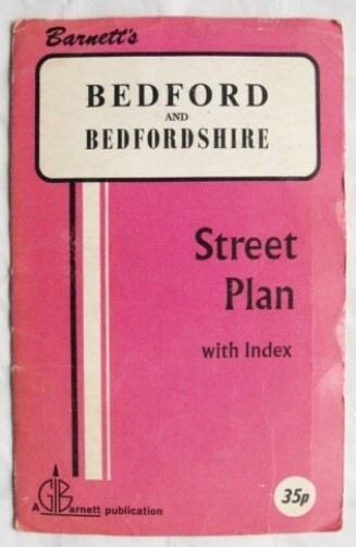 Vintage: Barnett’s Street Plan with Index, Bedford & Bedfordshire