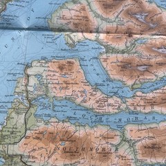 ARISAIG AND LOCHABER Bartholomew Revised Contoured Half In Map Sh 50 Paper 1952