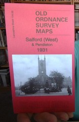 MAP OF Salford (West) & PENDLETON 1931 Lancashire Sheet 104.05 NEW