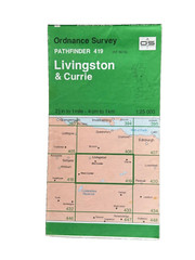 OS Ordnance Survey, Pathfinder Map, Sheet: 419 Livingston & Currie