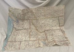 Vintage National Geographic Map Northwestern United States April 1960