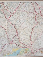 BP Road Map 6: Central and Southern Scotland • Scale – 4 miles = 1 inch (1969).