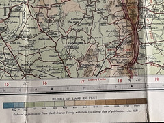 Bartholomew’s Revised Half Inch Contoured Map Vale Of Severn UK Cloth Map