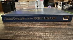 National Geographic Atlas Of World History HardCover Book 1997 Leather Deluxe Ed