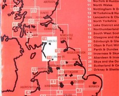 GEOGRAPHIA SHEET 16 SUPER MOTORISTS MAP of LAKE DISTRICT 3 miles to inch 45p