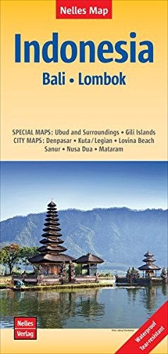 BALI / LOMBOK (INDONESIA) NELLES ROAD MAP 1:180K By Nelles Verlag Gmbh BRAND NEW
