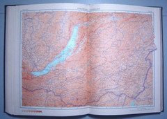 Soviet Atlas Vintage Book Illustrated Colour Maps USSR Russia Regions Rare 1955