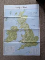 Daily Mail British Isles 1884/2016 Large Fold-Out Double-Sided Map