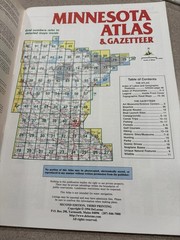Minnesota Atlas Gazetteer Topo Maps Road Guide 1994 Lake Index DeMorme Softback