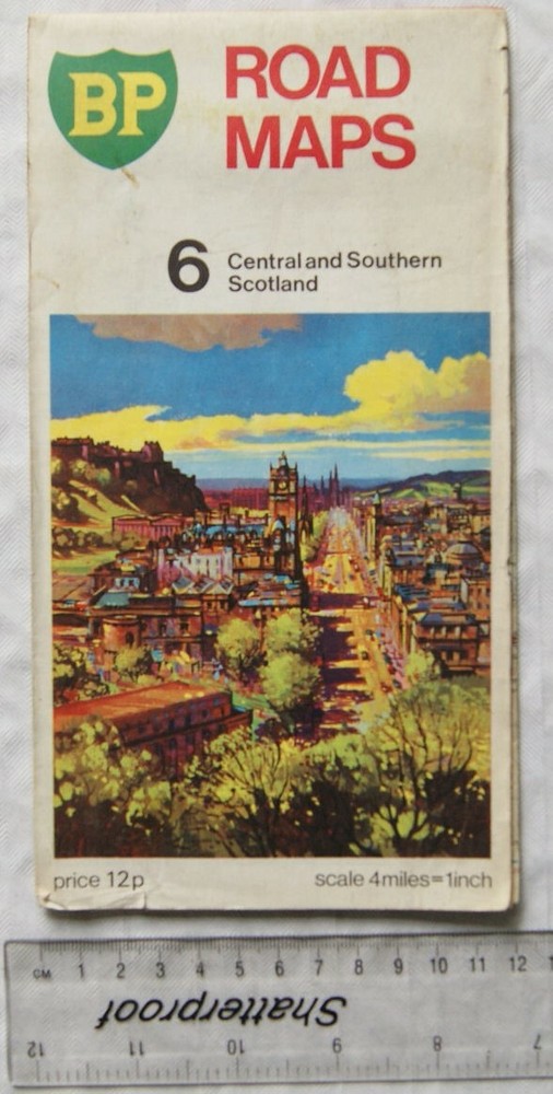1971 BP Road Map No. 6 Central and Southern Scotland