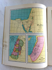 Bible Lands Atlas 1957 Book of Maps Holy Land Vintage George F. Cram Co.