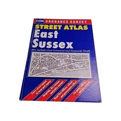 Street Atlas East Sussex Ordinance Survey 1994 Hardback Book