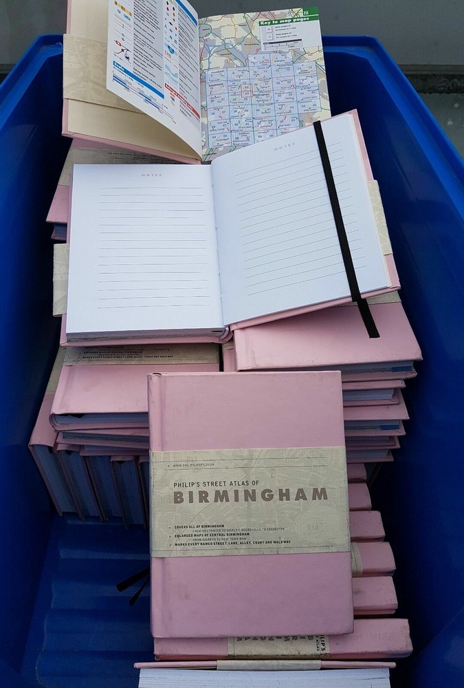 Birmingham City Street Road Map Atlas by Philip’s Hardback Map Book 2007