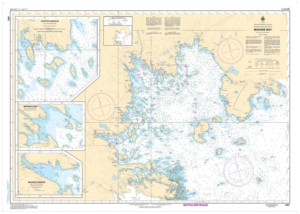 Mahone Bay | CHS Chart 4381 (33 x 47)