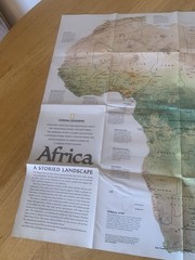 National Geographic Africe A Storied Landscape Map Magazine 2005