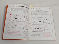Vtg 1969 N.W. Gem Fields & Ghost Town Atlas ~ Rock Locations & Cartography