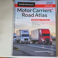 Rand McNally 2025 Deluxe Motor Carriers’ Road Atlas Laminated Spiral Bound