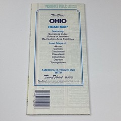 TravelVision Ohio Road Map State Folded Travel Map