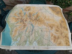 Vintage Bartholomew’s New Reduced Survey Half-Inch Map 34 ENGLISH LAKES