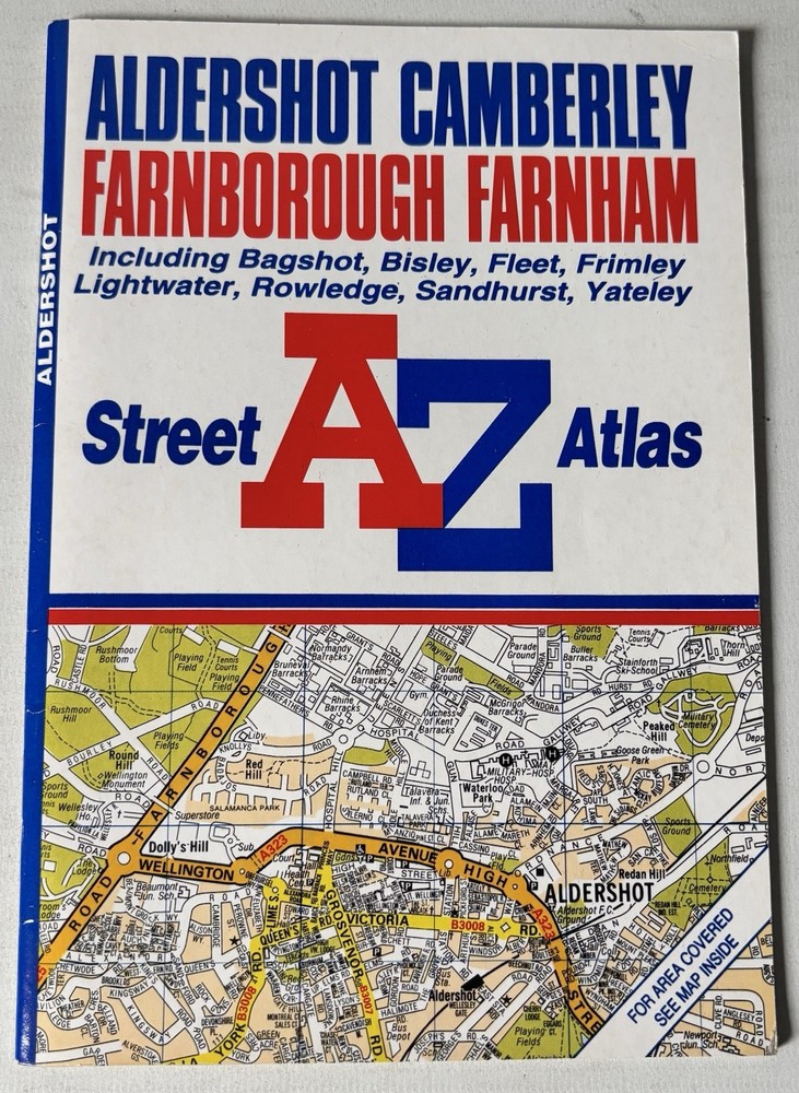 Geographers AZ Street Atlas – Aldershot, Camberley… – Edition 3, 1995