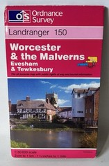 Ordnance Survey Landranger Map – Worcester & The Malverns – Sheet 150 – 1997