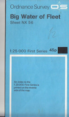 Ordnance Survey Map 1:25,000 First Series Sheet NX 56 Big Water of Fleet