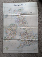 Daily Mail British Isles 1884/2016 Large Fold-Out Double-Sided Map