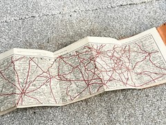 VINTAGE BACONS CYCLING & MOTORING MAP OF DERBY