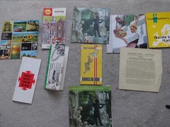 Vintage job lot tourist guides maps Belgium touring map hostellers youth Italy