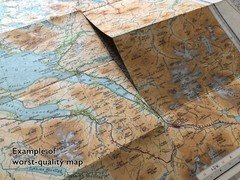 Vintage Bartholomews ‘Half-inch’ maps 1940s 1950s mid-century hand-drawn retro