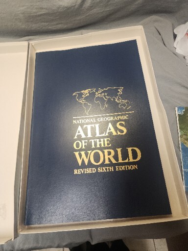 National Geographic Atlas of the World by National Geographic (1990, Hardcover,