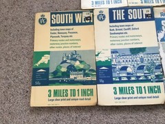 Vintage Collection of ELEVEN RAC Maps, inc TOURING. FOLD OUT MAP
