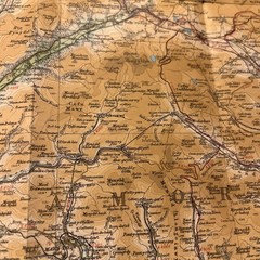 SOUTH WALES Bartholomew Revised Contoured Half Inch Map Sheet 12 Paper 1952