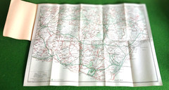 Vintage “Geographia” Ramblers Map No 8 Country Round EASTBOURNE