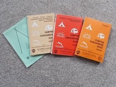 Job lot of Vintage 1965 AA Camping Caravanning Guides Switzerland Italy France