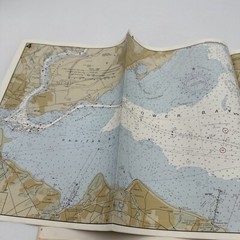 Waterway Guide Chart book New York Waters 1987 Spiral Bound Fold Out Maps Vntg