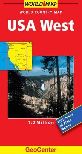 USA West GeoCenter World Map by Mairs Sheet map, folded Book The Fast Free