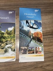 Lot of 2 – AAA 2013-16 Road Maps – Hawaii & Honolulu Plus Oahu