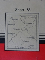 VINTAGE OS MAP PENRITH SHAP APPLEBY ORTON KIRKOSWALD ALSTON GATESGILL 1955