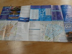 OFFICIAL VISITOR’S TOURIST MAP OF QUITO EQUIDOR #174