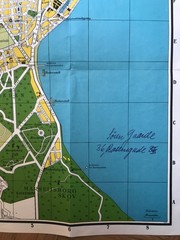 Kort over AARHUS, vintage streetplan.