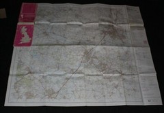 Ordnance Survey Landranger Map – Derby & Burton upon Trent, Sheet 128 – 1977