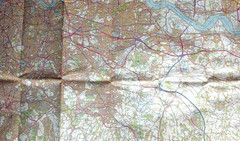 4 x South East of England maps OS & Bartholomew