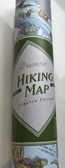 Awesome Maps – Hiking Map Scratch Edition 38x22inch – Free Postage