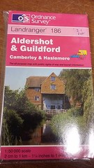 Aldershot, Guildford, Camberley & Haslemere: Landranger 186: Ordnance Survey Map